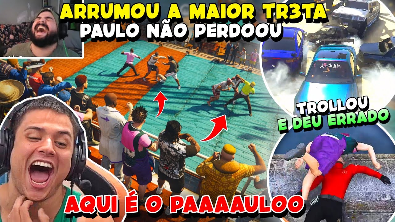 ANTI RP😝🔥PAULINHO CAUSOU A MAIOR CONFUSÃO no EVENTO EXCLUSIVO e BANGUNÇOU TUDO GTA RP