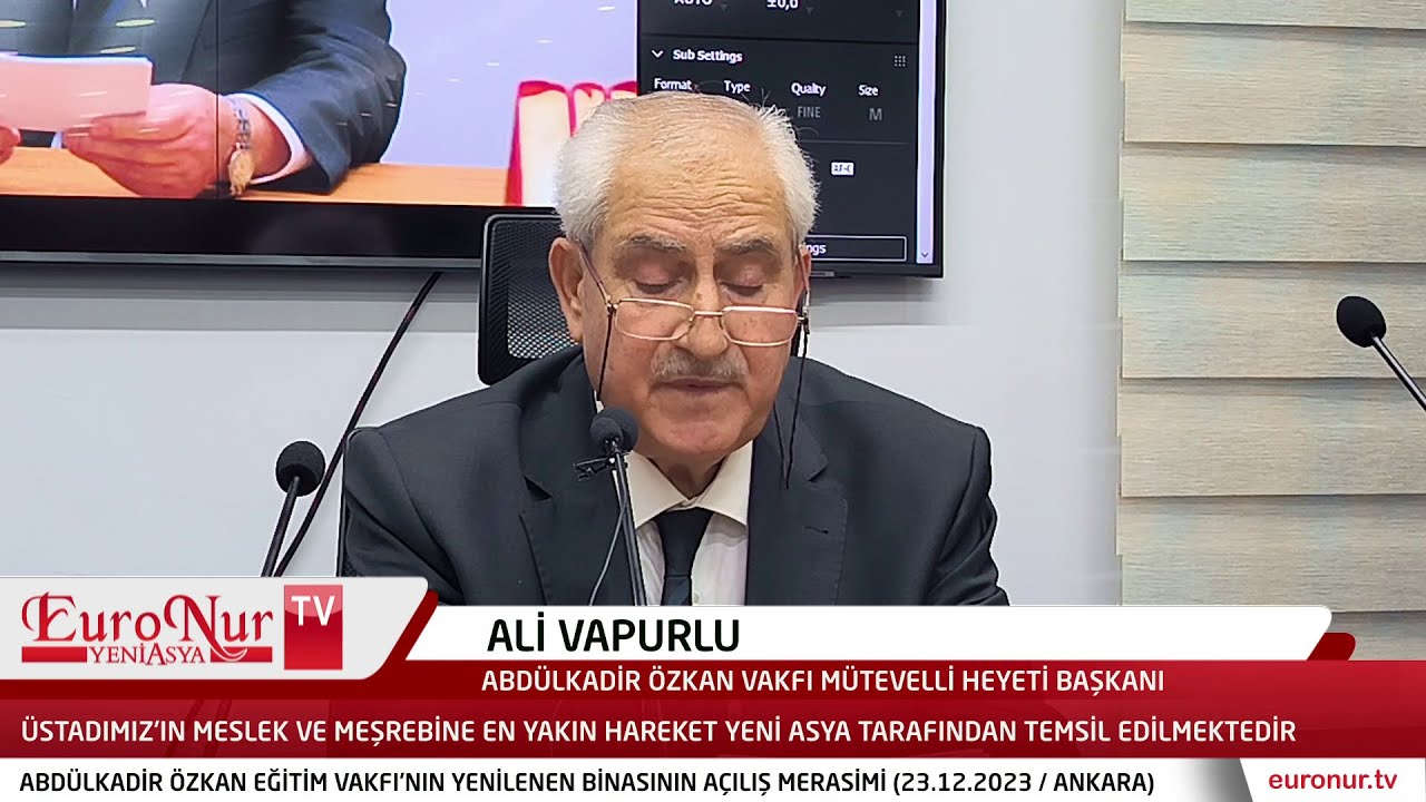 Ali Vapurlu - Üstadımız’ın mesleği Yeni Asya tarafından temsil edilmektedir