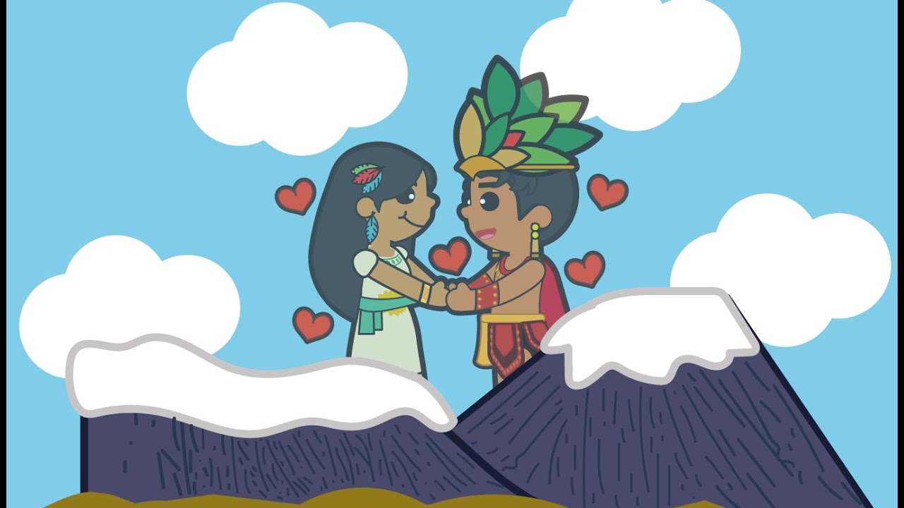 La leyenda de Popocatépetl e Iztaccíhuatl | Video para niños