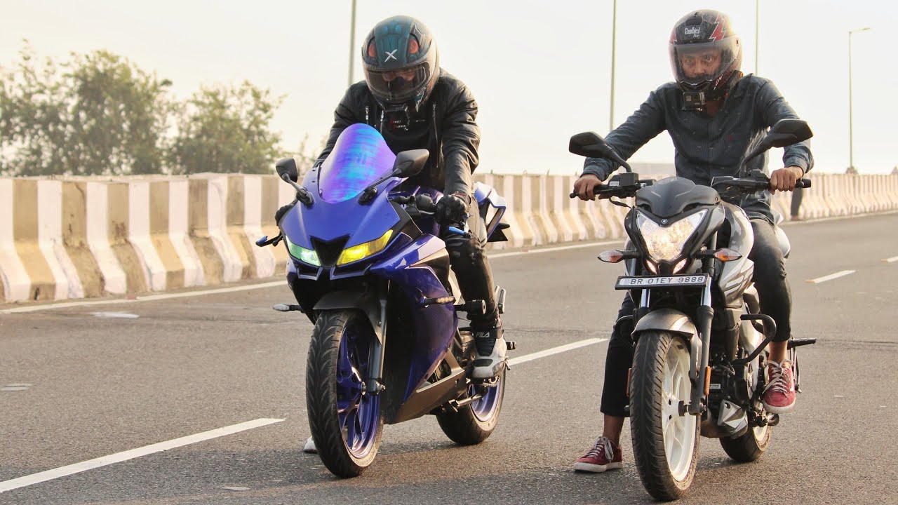 Pulsar Ns200 Bs6 Vs R15 V3 Bs6 Race | Top end