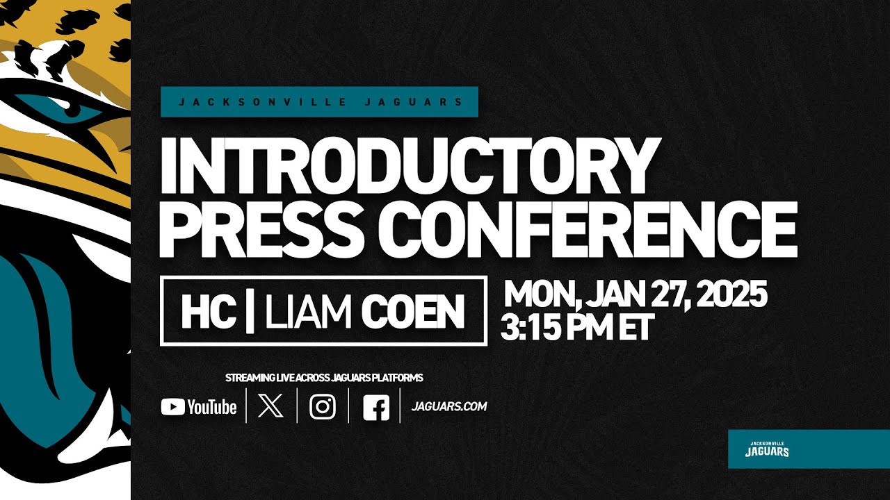 FULL STREAM: Jaguars Head Coach Liam Coen Introductory Press Conference | Jacksonville Jaguars