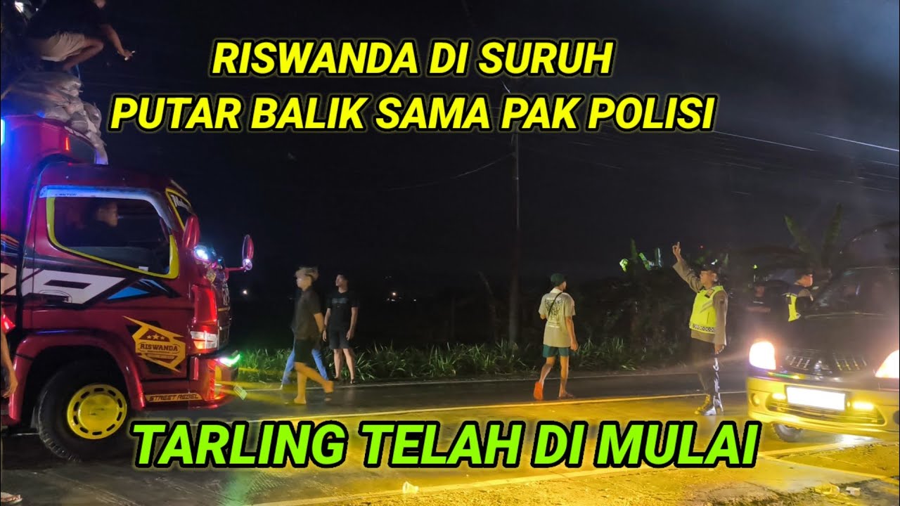 Lho ada apa ini Riswanda di suruh putar balik sama pak polisi, padahal belum start 
