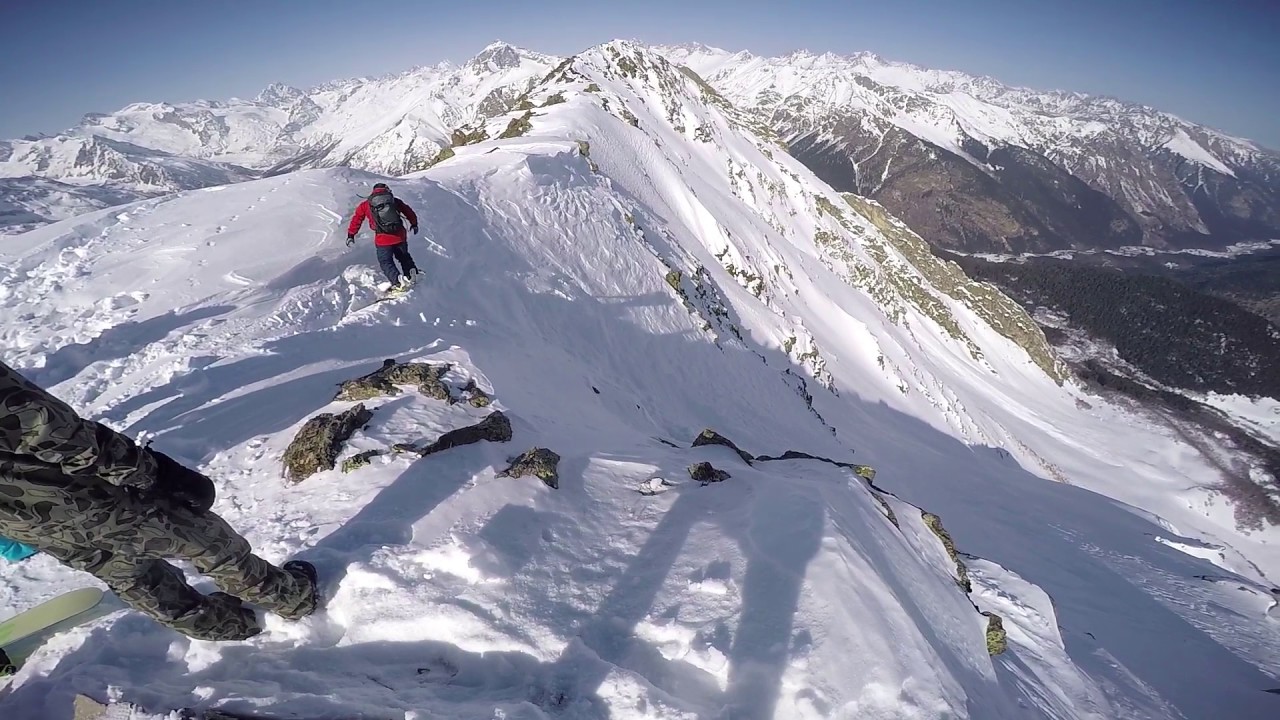 Фрирайд в Домбае, Россия / Freeride in Dombay, Russia