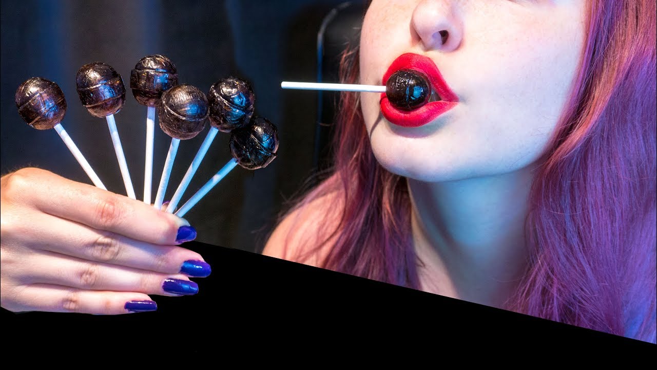 ASMR: Cracking Lollipop & Mouth Sounds | Lollipop Hard Candy 🍭  ~ Relaxing [No Talking|V] 😻