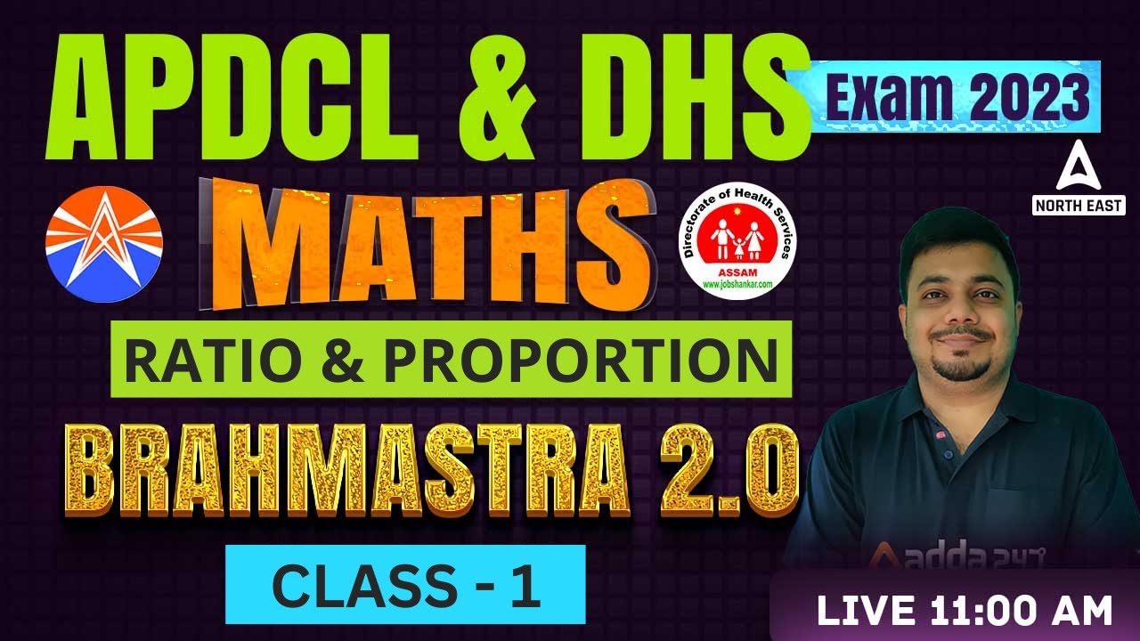 Ratio and Proportion for APDCL/DHS | DHS/APDCL Exam Preparation | Class 1 | Adda247 North East
