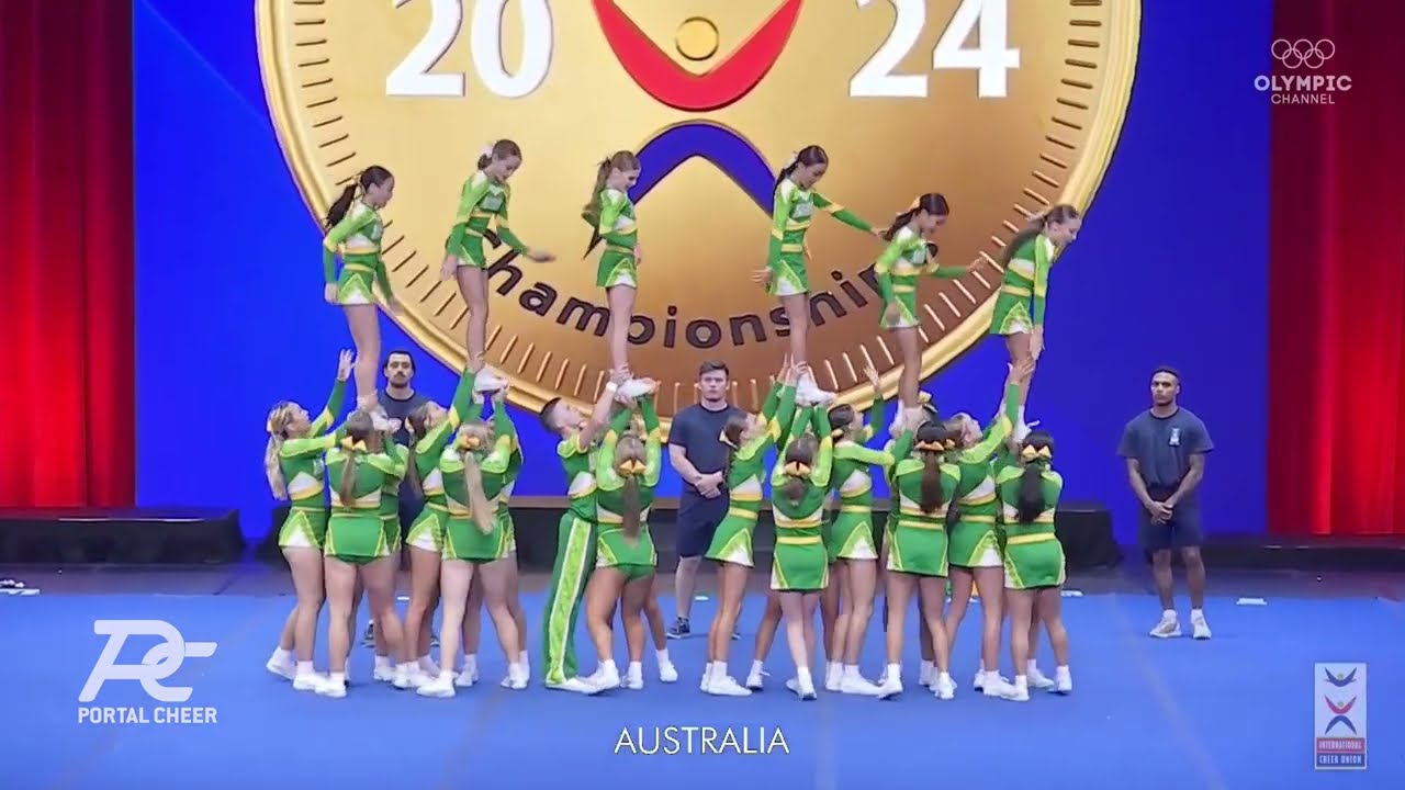 Team Australia Youth Coed Median ICU World Cheerleading Championship 2024 Finals