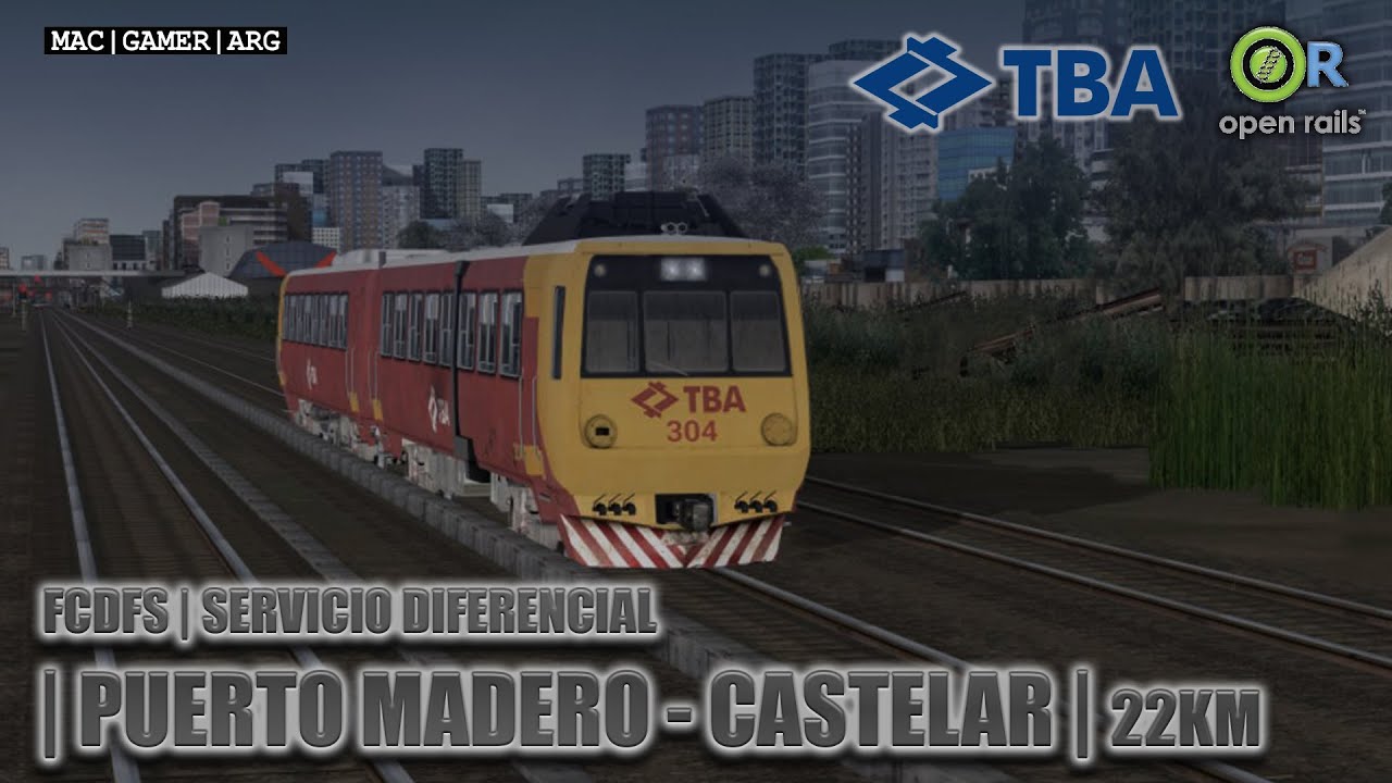 FCDFS | SERVICIO DIFERENCIAL | PUERTO MADERO - CASTELAR | TBA | 22 KM