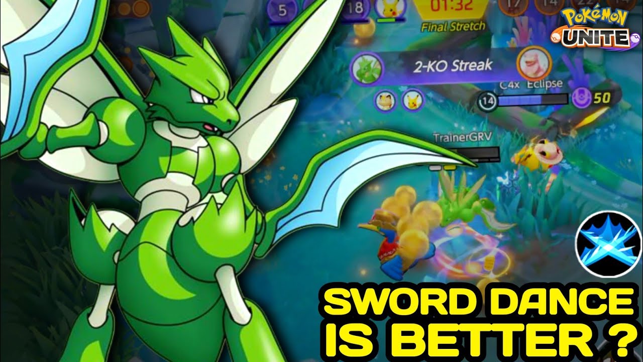 Sword Dance Scyther is Even Better than Double Hit 🤔 Pokemon Unite - NINZA PLAYS