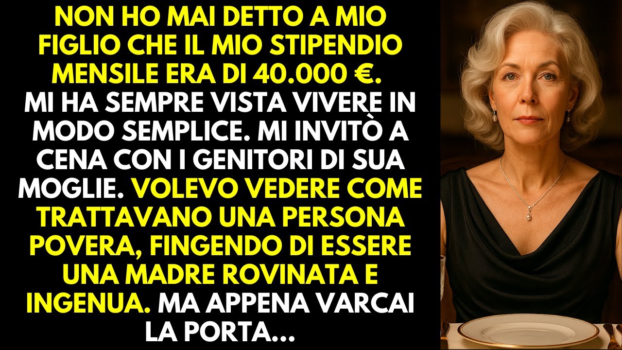 Mi sono finta una madre povera e ingenua quando ho conosciuto la famiglia di mia nuora — ma poi…