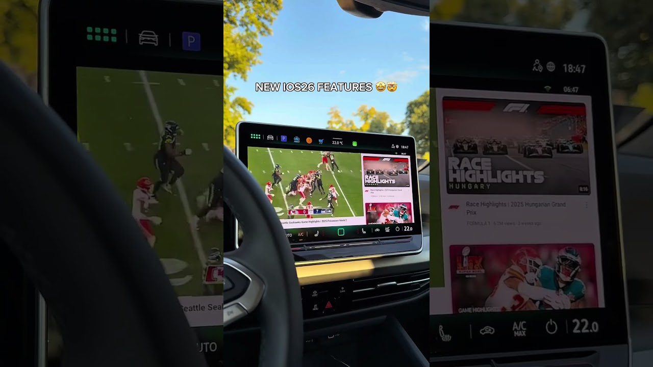 This new iOS features on CarPlay 😍 #carplay #ios26 #ios26features #cartech