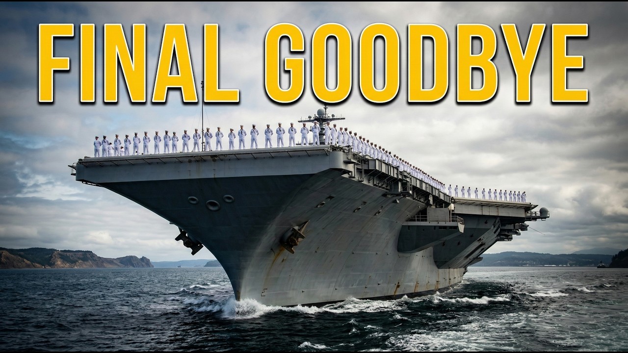 End of an Era: USS Nimitz (CVN 68) Historic Final Departure from Bremerton 🇺🇸