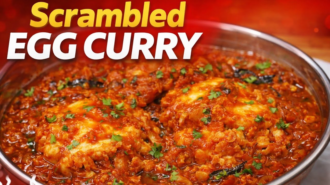 Hotel Style Scrambled Egg Curry | 10 mins Recipe காரசார Scrambled Egg Curry 🔥 Easy Method