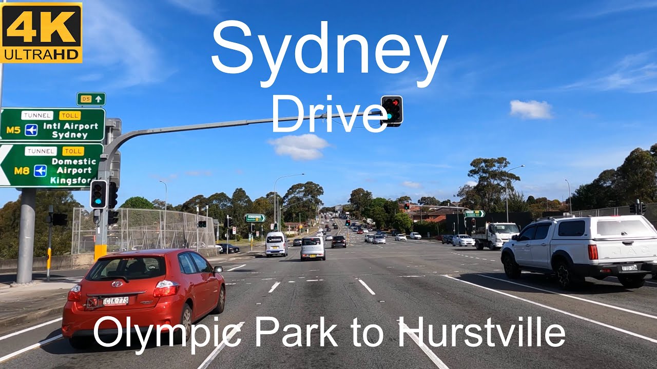 Driving Olympic Park to Hurstville | Sydney Australia | 4K UHD