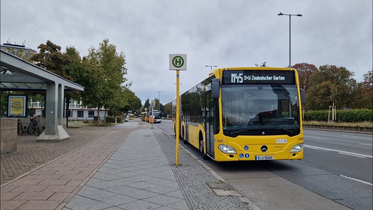 Bus Berlin | Einsetzermitfahrt im M45 von S+U Rathaus Spandau bis Hertzallee im MB GN 20 5068