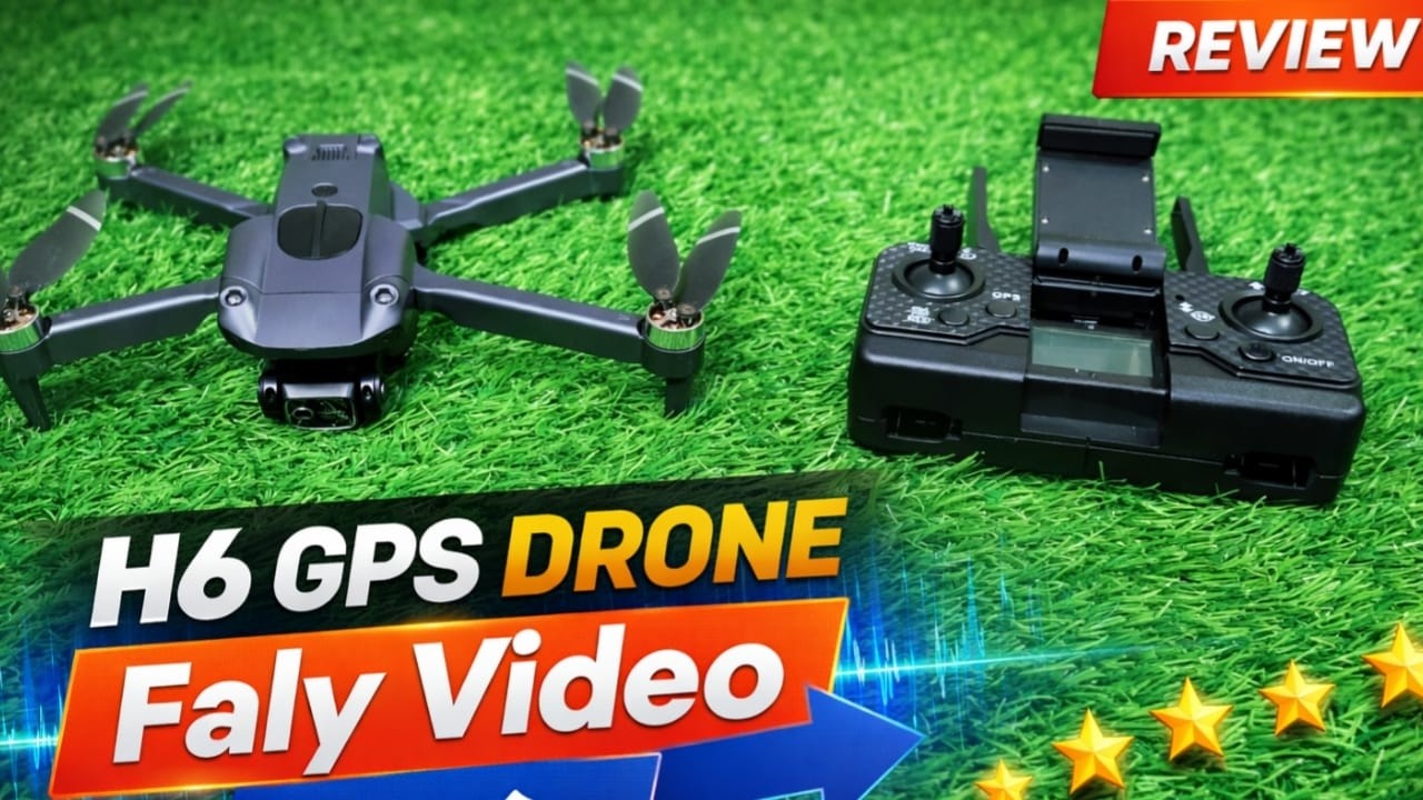 H6 GPS Drone Fly Test 2026 | How To Fly Drone For Beginners | H6 Drone Camera Test & Range Test