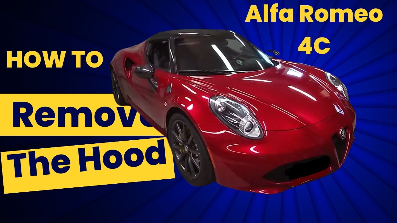 Снятие капота Alfa Romeo 4C!
