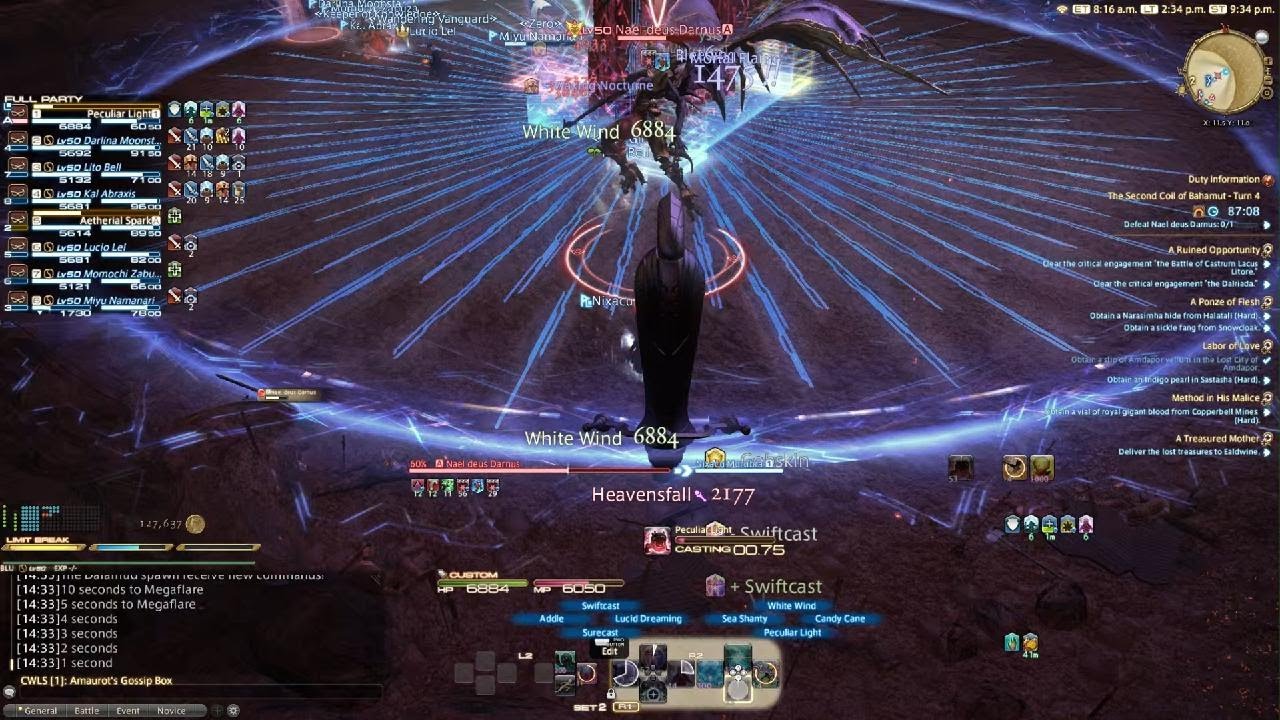 FFXIV [Tank POV] -T9 Blue Mage No Echo