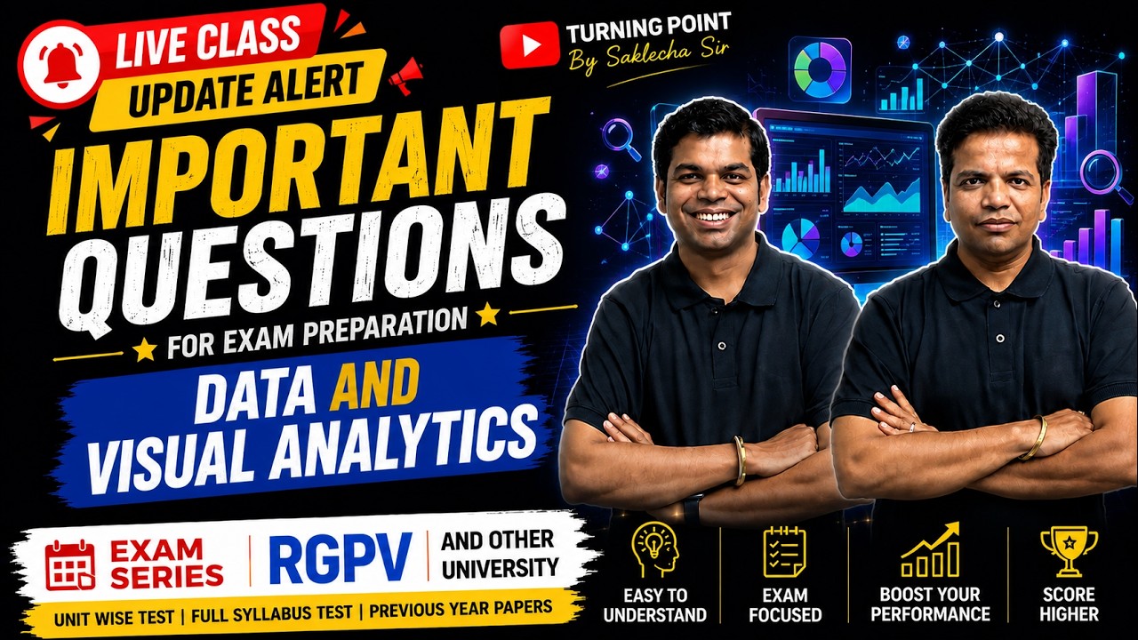 Important Questions | Data and Visual Analytics | RGPV & Other University | Exam Series | Ankush sir
