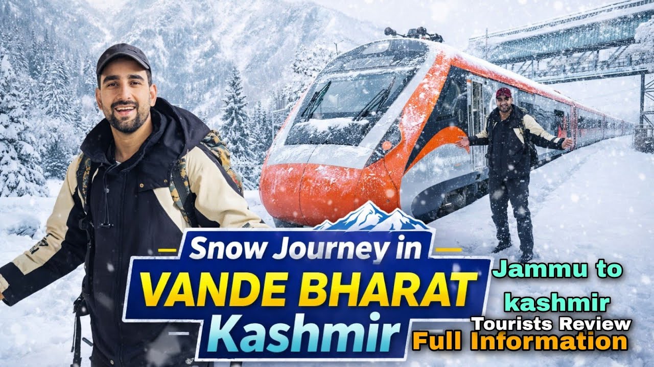 Vande Bharat Kashmir Snow Journey | This View Is Unreal 😍 || Jammu to kashmir 