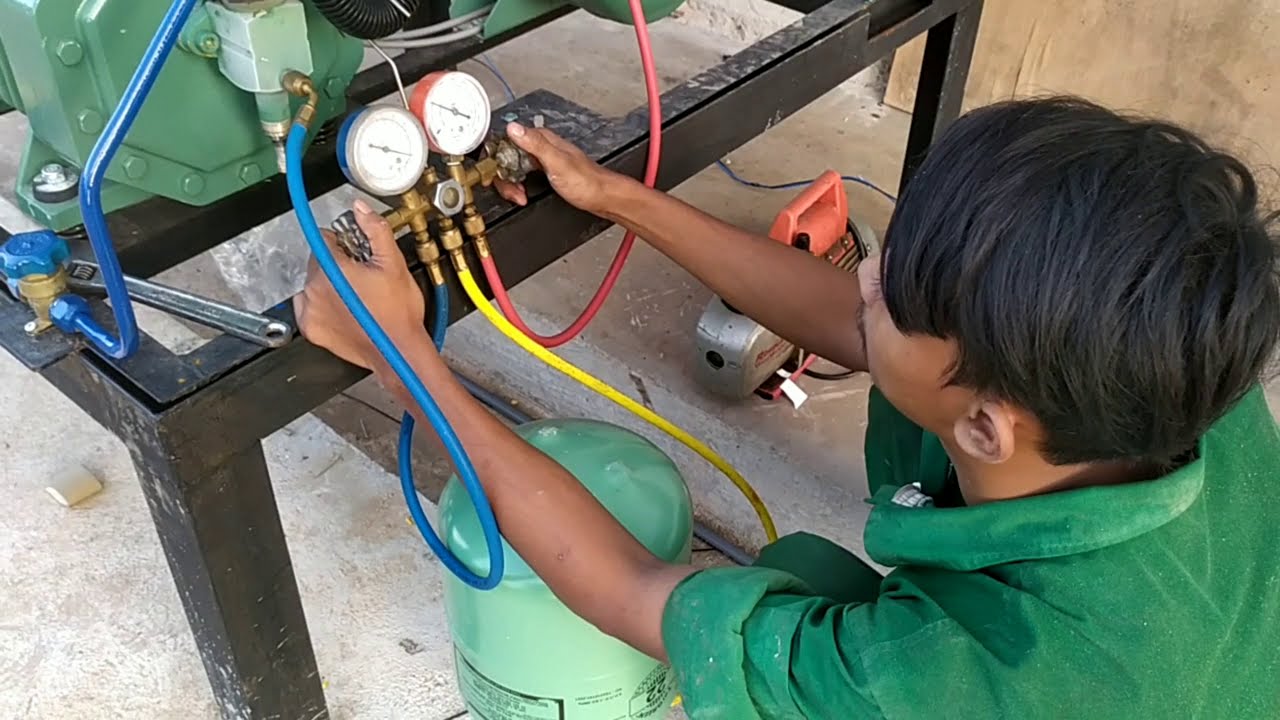 CARA ISI PREON  (Harus dipakum mesin pendingin)