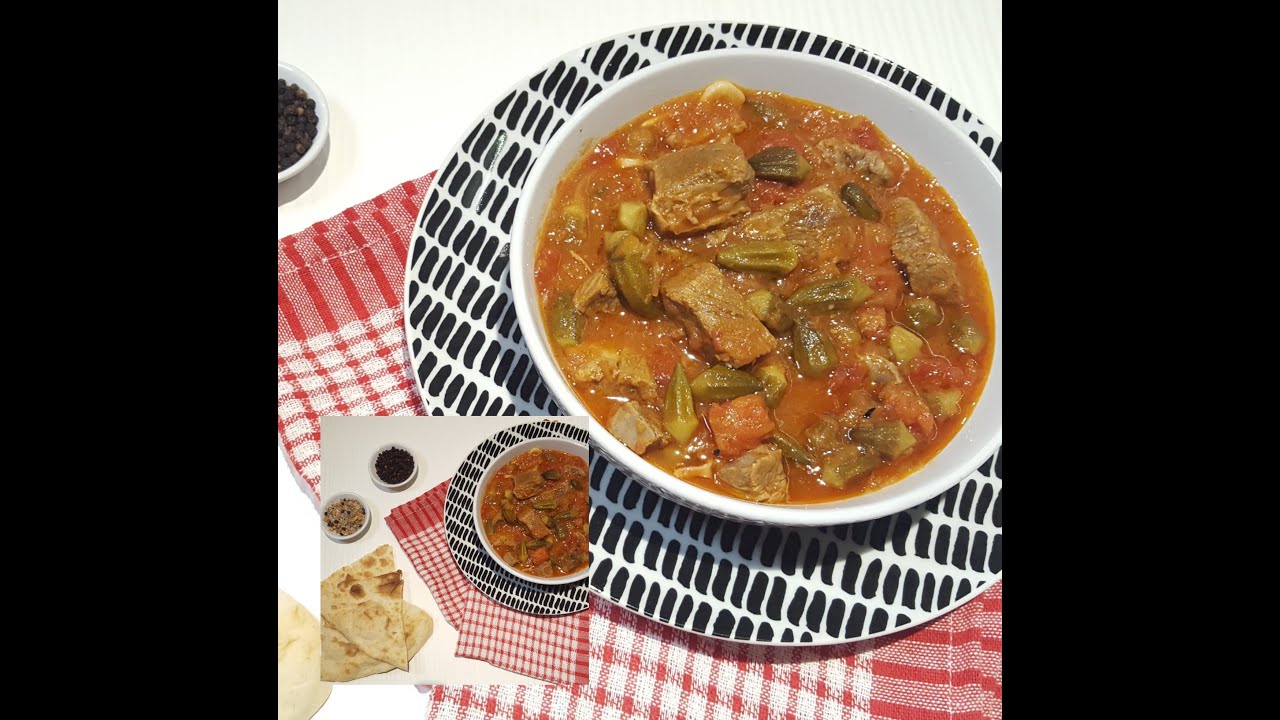 Egyptian Bamaya(okra) with meat