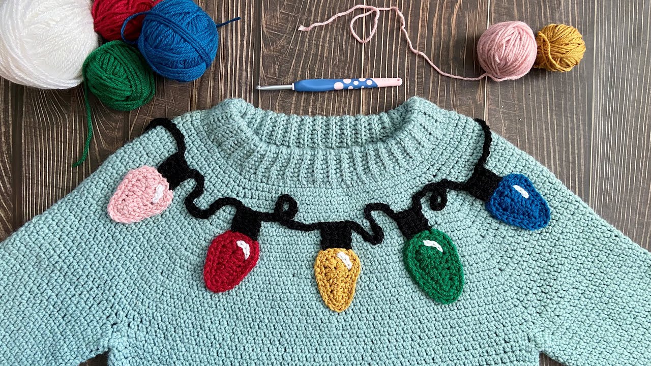 Glow Up: A Christmas Lights Sweater Makeover