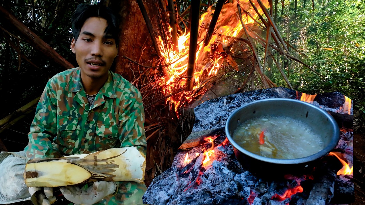 Lấy Thân Cây Mang Về Nhà Làm Món Ăn
