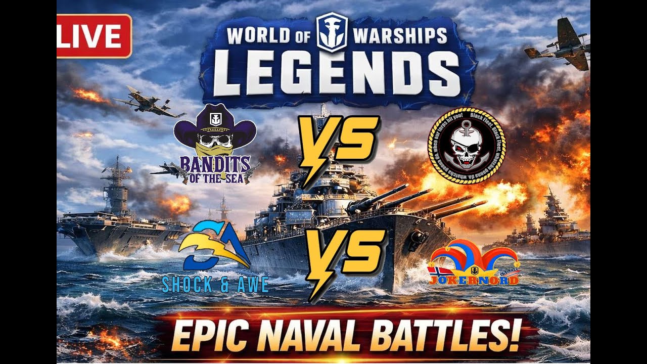 Diamond League 2. League Bandits of the Sea vs Black Fleet / 1. League Shock & AWE vs Joker Nord
