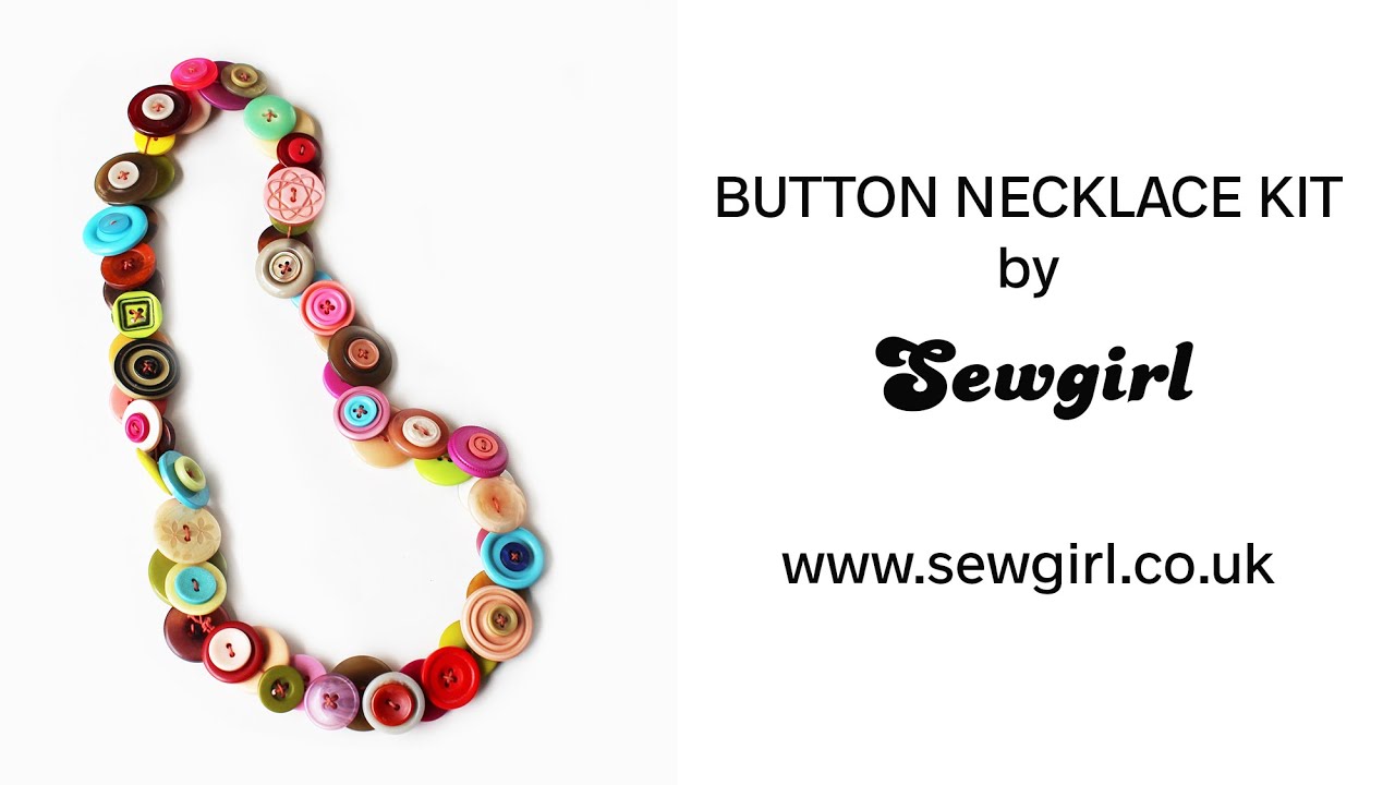 BUTTON NECKLACE TUTORIAL by Sewgirl