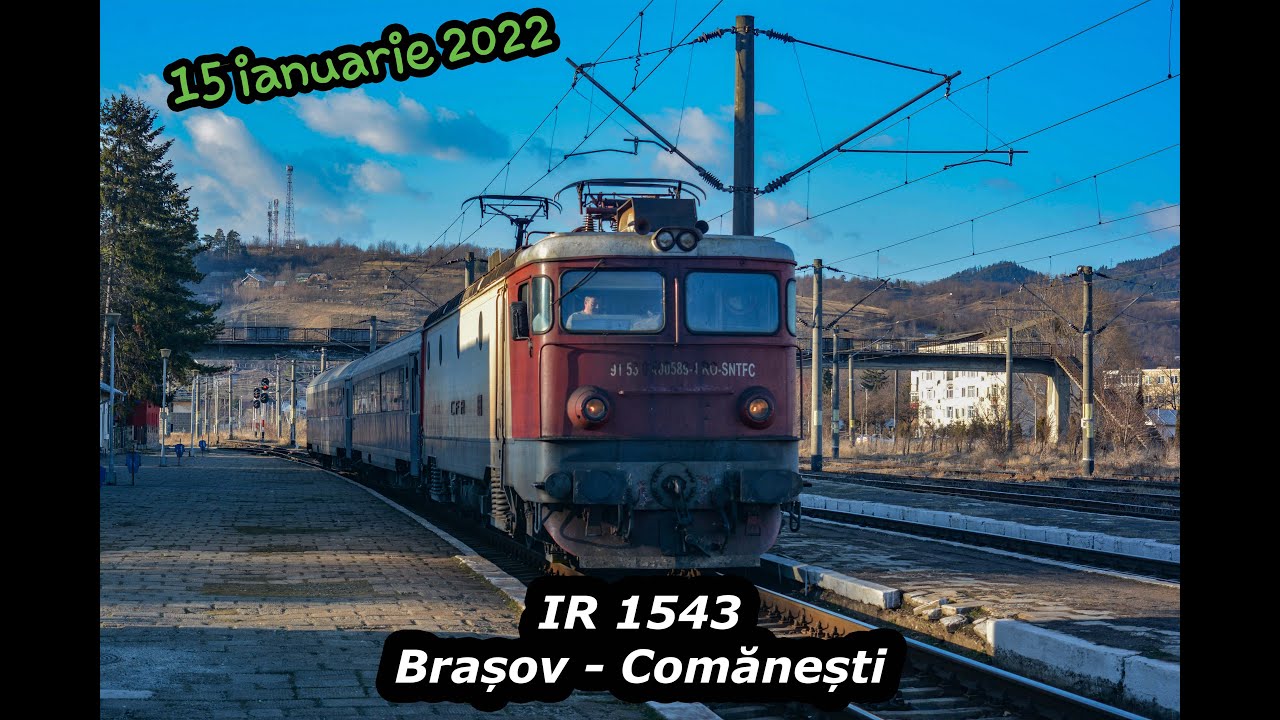 Călătorie cu trenul IR 1543 Brașov - Comănești (15.01.2022) #cfr #trenuri #cfrcalatori