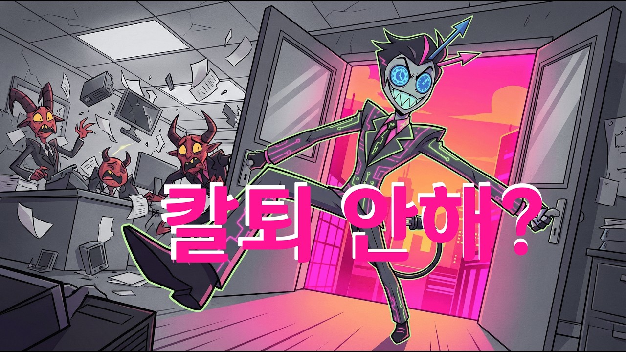 Playlist 불금 퇴근셔터, 사무실 폭파하고 탈출하는 쾌감 노동요 Hazbin style