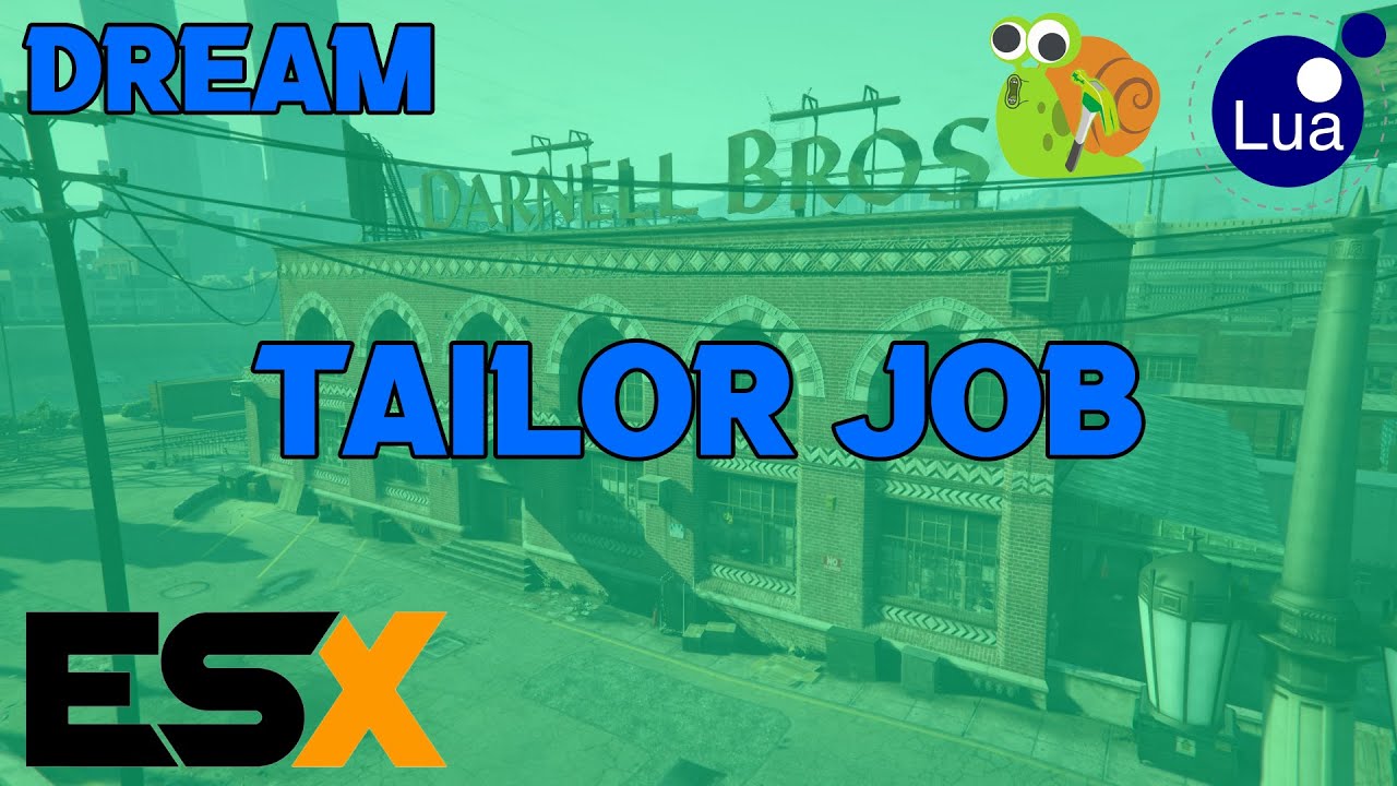 TAILOR JOB [ESX] #YOWDREAM #FIVEM #LUA #FIVEMSCRIPT YOWDREAM
