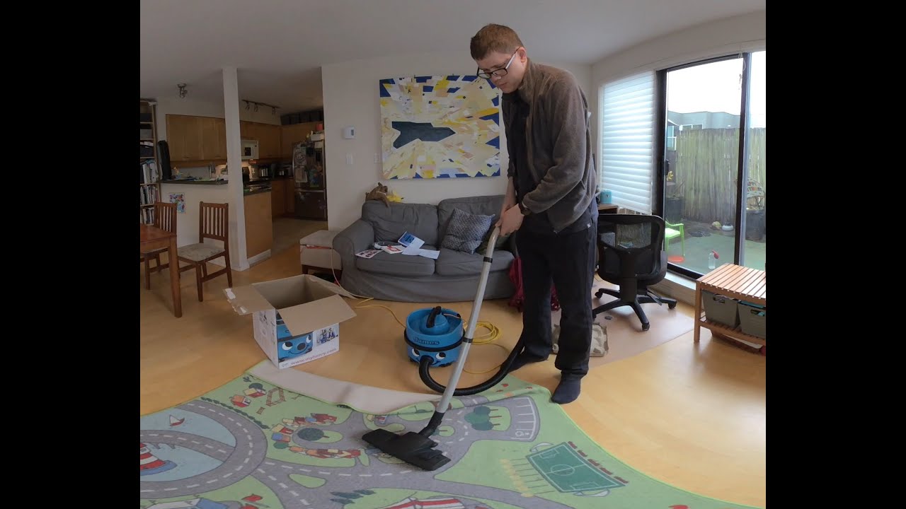 James Numatic Vacuum Unboxing in VR 180 3D (Blue Model)