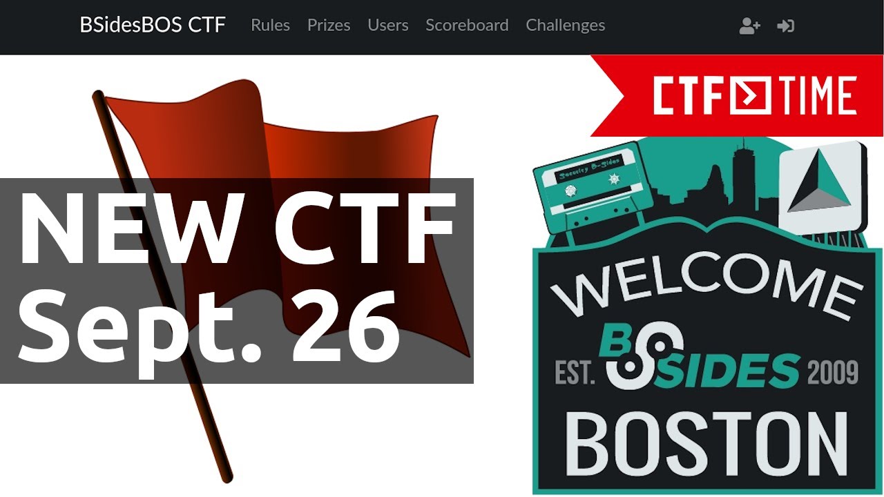 Hosting BsidesBOS CTF - SEPTEMBER 26