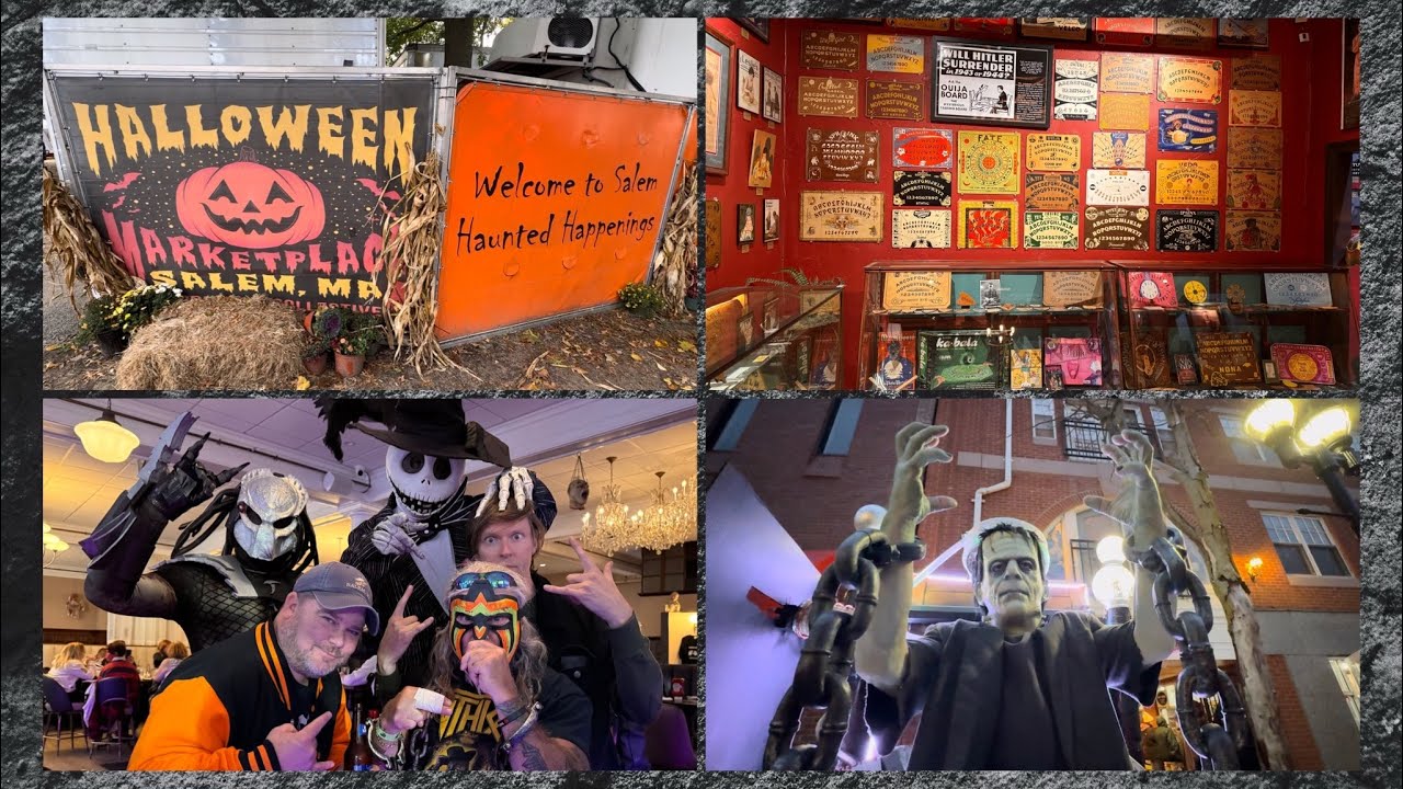 Salem Massachusetts Haunted Happenings Marketplace, Witch Board Museum, Buskers- D Tour 296 10/22/23