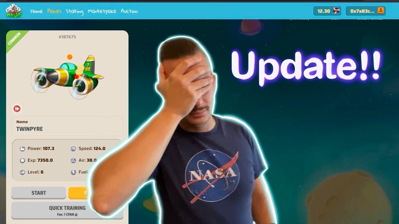 CryptoPlanes UPDATE TŰZ VAN !