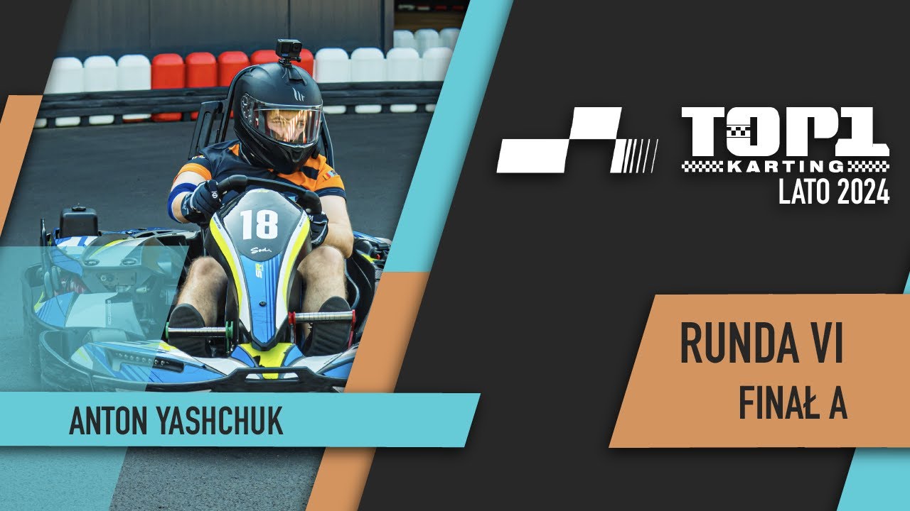 Anton Yashchuk - Wakacyjna Liga Kartingowa TOP1 Wrocław - Runda 6 - Finał A - Revers