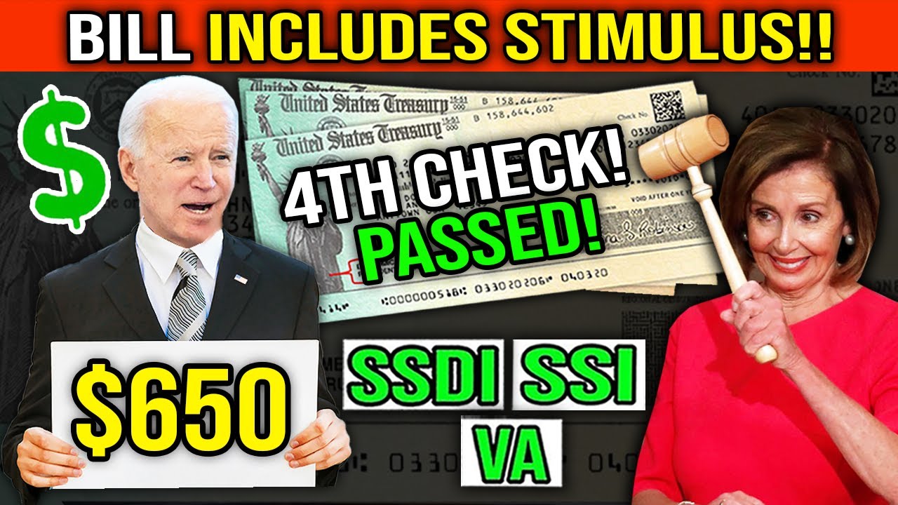SENATE IS PASSING IT TODAY! CHECK DEPOSIT DATES! STIMULUS COMING! $2000 Fourth Stimulus CHECK Update