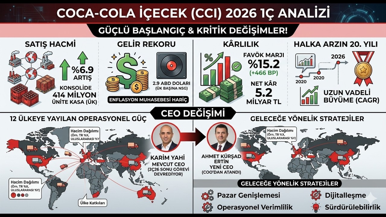 Coca-Cola İ&ccedil;ecek (CCOLA) 2026 İlk &Ccedil;eyrek Finansal Sonu&ccedil;ları: G&uuml;&ccedil;l&uuml; Başlangı&ccedil; ve &Ouml;nemli Değişiklikler