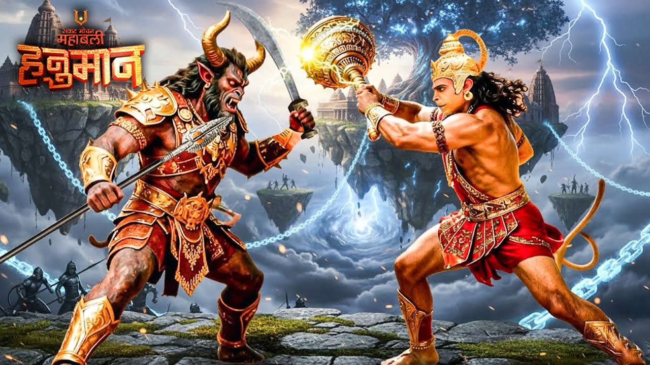 रावण का घमंड चूर! हनुमान जी के प्रहार से कांप उठा सबसे शक्तिशाली राक्षस | Mahabali Hanuman | EP 384