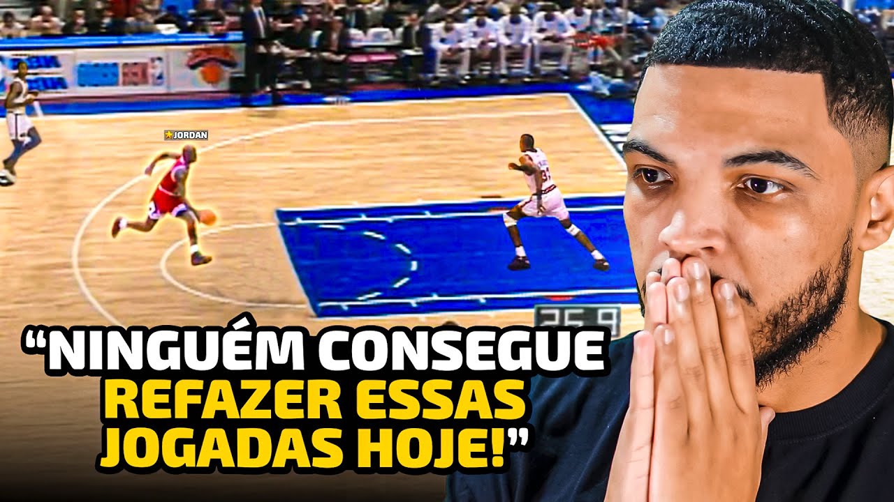 60 JOGADAS LENDÁRIAS DOS ANOS 90 DA NBA QUE QUEBRARIAM A INTERNET! | REACT HICKO