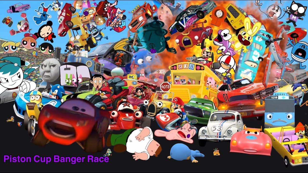 Piston Cup Banger Race (cars the final race Ollie-fied)