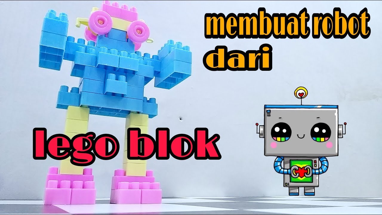 Cara membuat robot dari lego blok // How to make a robot from lego blocks