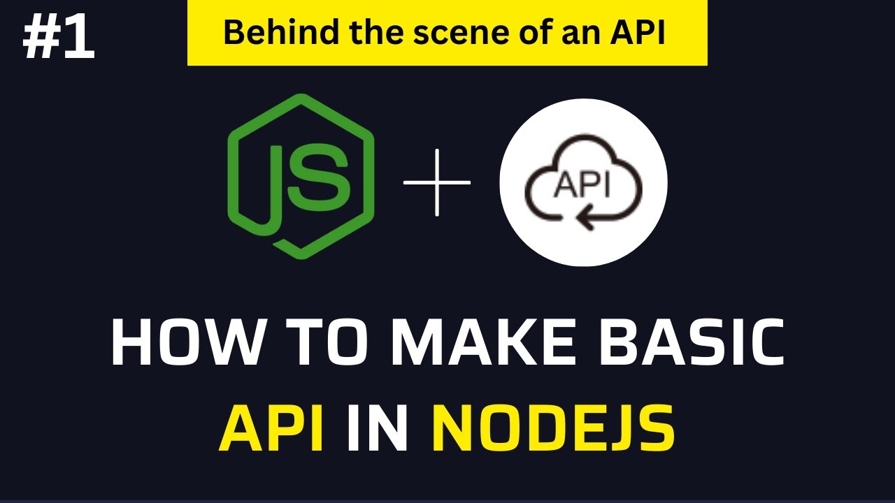 #1 How to create an API in NodeJS | What is an API | Behind the scene of API | Learn Nodejs in Hindi