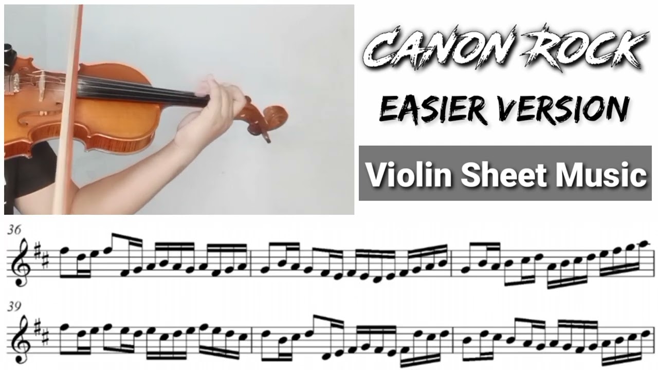 [Free Sheet] Canon Rock [Violin Sheet Music]
