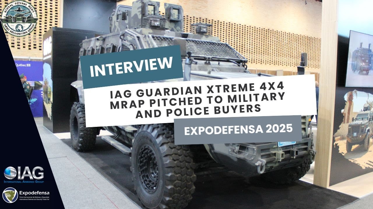 Expodefensa 2025: IAG Guardian Xtreme 4x4 MRAP pitched to military and police buyers