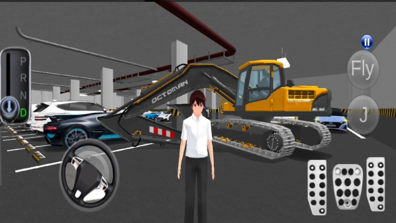 3D Driving Class #9- New Excavator Transport Parking Building & Funny  Best Android  Gameplay