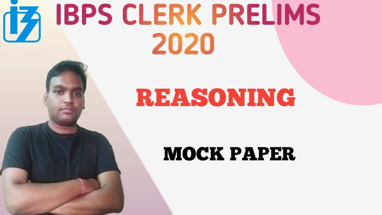 IBPS CLERK PAPER/ IBPS CLERK PRELIMS 2020