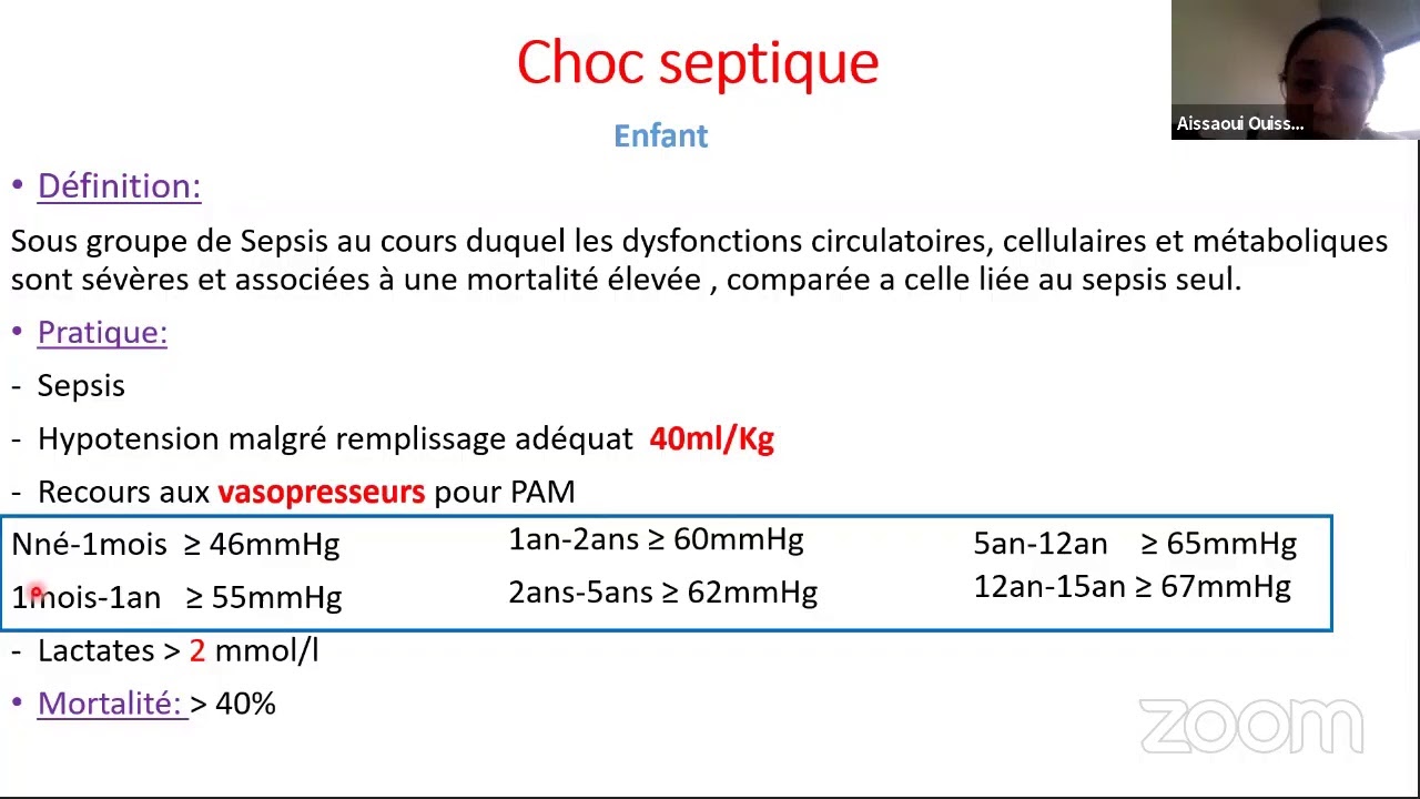 Sepsis de l'enfant