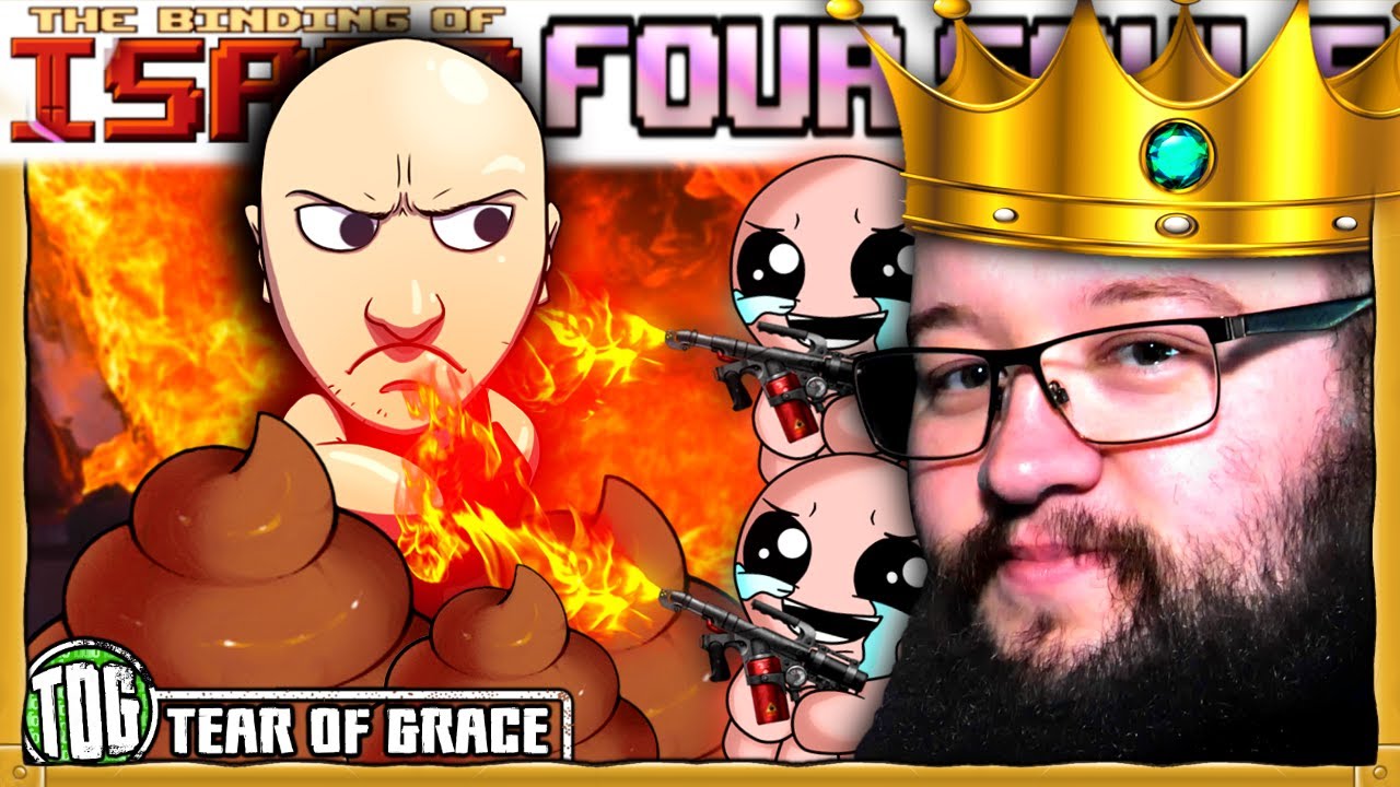 Luke the Evil Mastermind? (but Brett's covered in poop) - TBOI Four Souls